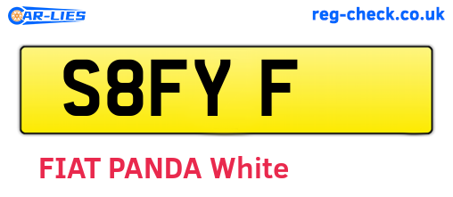 S8FYF are the vehicle registration plates.