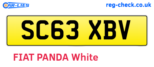 SC63XBV are the vehicle registration plates.