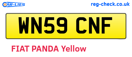 WN59CNF are the vehicle registration plates.