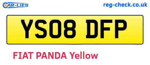 YS08DFP are the vehicle registration plates.