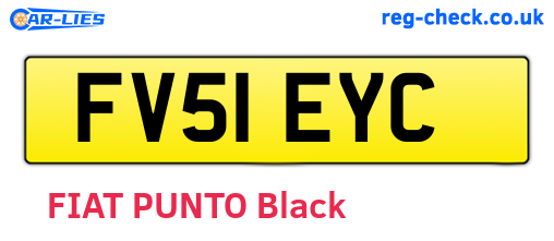 FV51EYC are the vehicle registration plates.