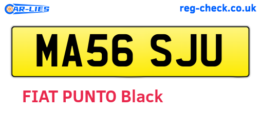 MA56SJU are the vehicle registration plates.