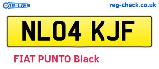 NL04KJF are the vehicle registration plates.