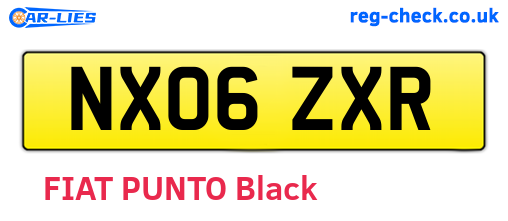 NX06ZXR are the vehicle registration plates.