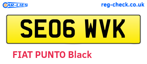 SE06WVK are the vehicle registration plates.