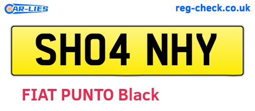 SH04NHY are the vehicle registration plates.