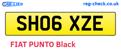 SH06XZE are the vehicle registration plates.