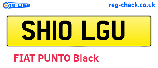 SH10LGU are the vehicle registration plates.