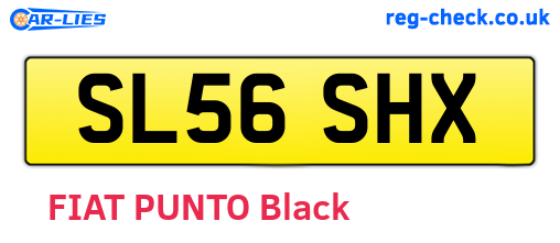 SL56SHX are the vehicle registration plates.