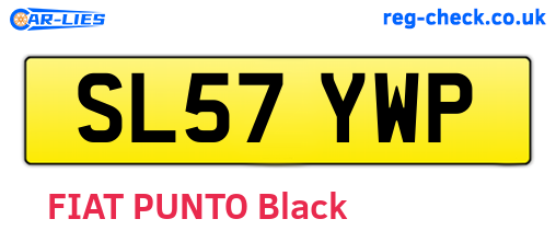 SL57YWP are the vehicle registration plates.