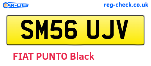 SM56UJV are the vehicle registration plates.