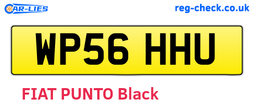 WP56HHU are the vehicle registration plates.