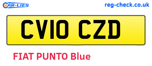 CV10CZD are the vehicle registration plates.