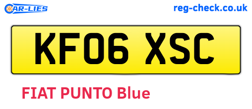 KF06XSC are the vehicle registration plates.
