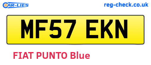 MF57EKN are the vehicle registration plates.