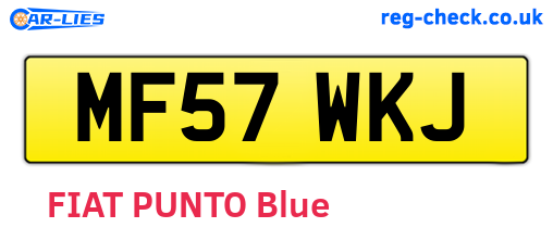 MF57WKJ are the vehicle registration plates.