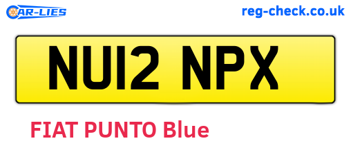 NU12NPX are the vehicle registration plates.