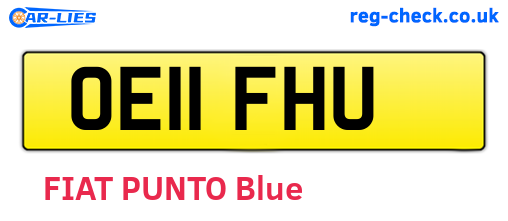 OE11FHU are the vehicle registration plates.