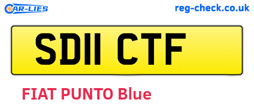 SD11CTF are the vehicle registration plates.