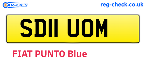 SD11UOM are the vehicle registration plates.