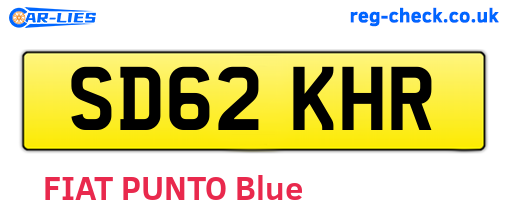 SD62KHR are the vehicle registration plates.