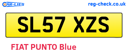SL57XZS are the vehicle registration plates.