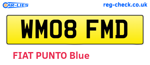 WM08FMD are the vehicle registration plates.