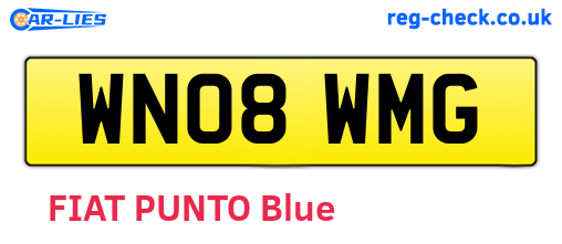 WN08WMG are the vehicle registration plates.