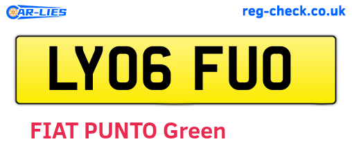 LY06FUO are the vehicle registration plates.