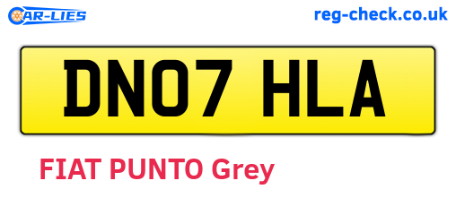 DN07HLA are the vehicle registration plates.