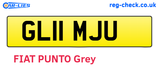 GL11MJU are the vehicle registration plates.