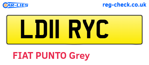 LD11RYC are the vehicle registration plates.