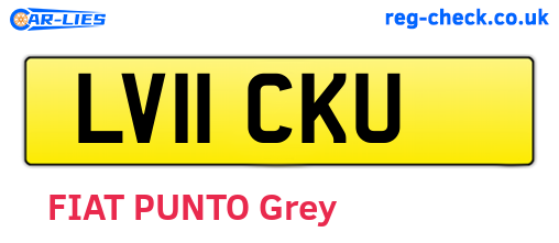 LV11CKU are the vehicle registration plates.