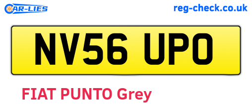 NV56UPO are the vehicle registration plates.