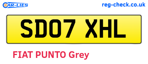 SD07XHL are the vehicle registration plates.