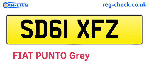 SD61XFZ are the vehicle registration plates.