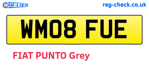WM08FUE are the vehicle registration plates.