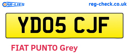YD05CJF are the vehicle registration plates.