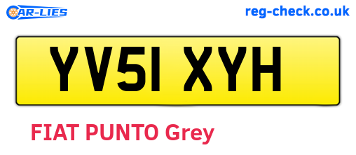 YV51XYH are the vehicle registration plates.