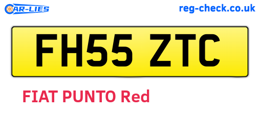 FH55ZTC are the vehicle registration plates.