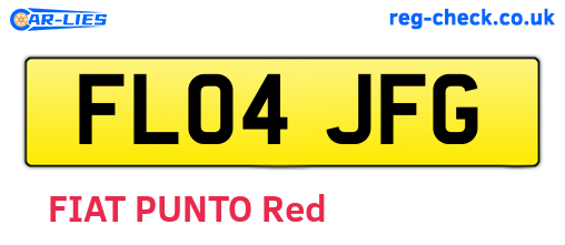 FL04JFG are the vehicle registration plates.