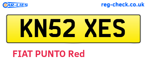 KN52XES are the vehicle registration plates.