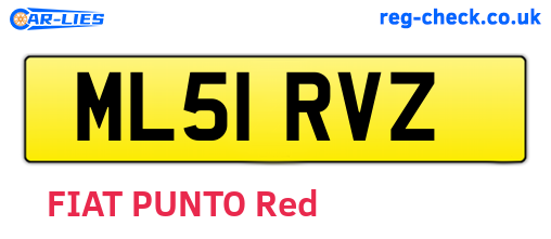 ML51RVZ are the vehicle registration plates.