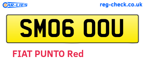 SM06OOU are the vehicle registration plates.