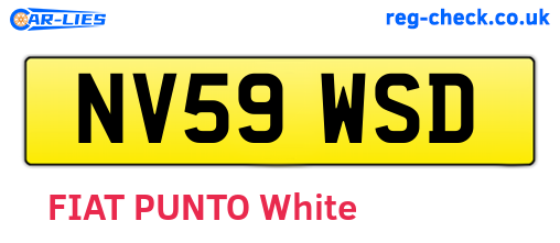 NV59WSD are the vehicle registration plates.