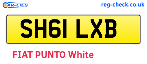 SH61LXB are the vehicle registration plates.