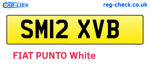 SM12XVB are the vehicle registration plates.