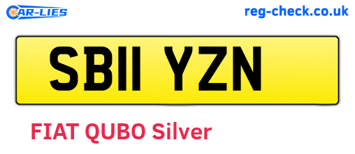 SB11YZN are the vehicle registration plates.