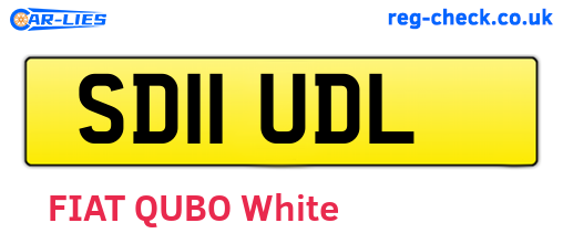 SD11UDL are the vehicle registration plates.