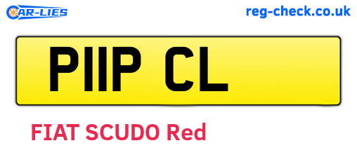 P11PCL are the vehicle registration plates.